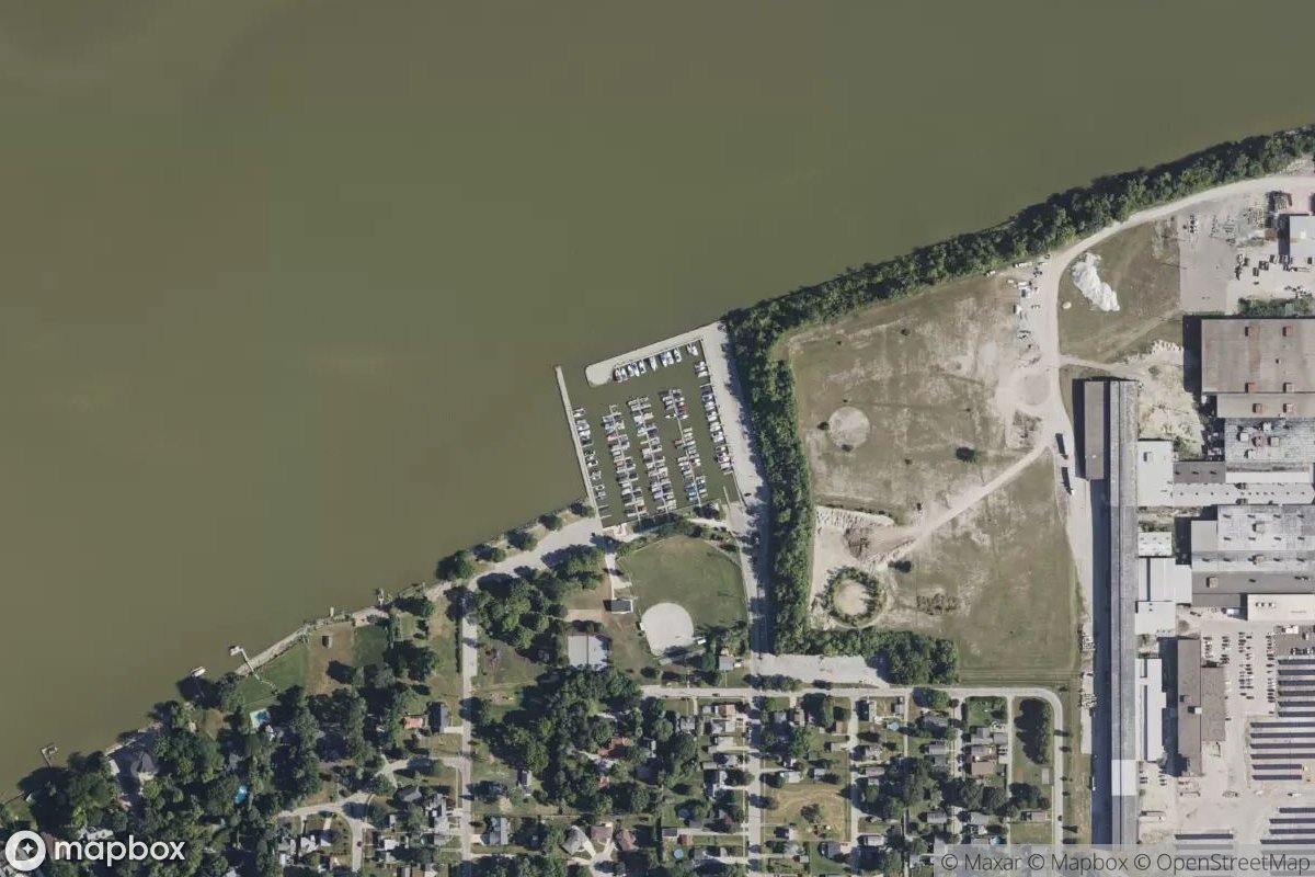 Satellite view of Marina at 41.6172, -83.5637
