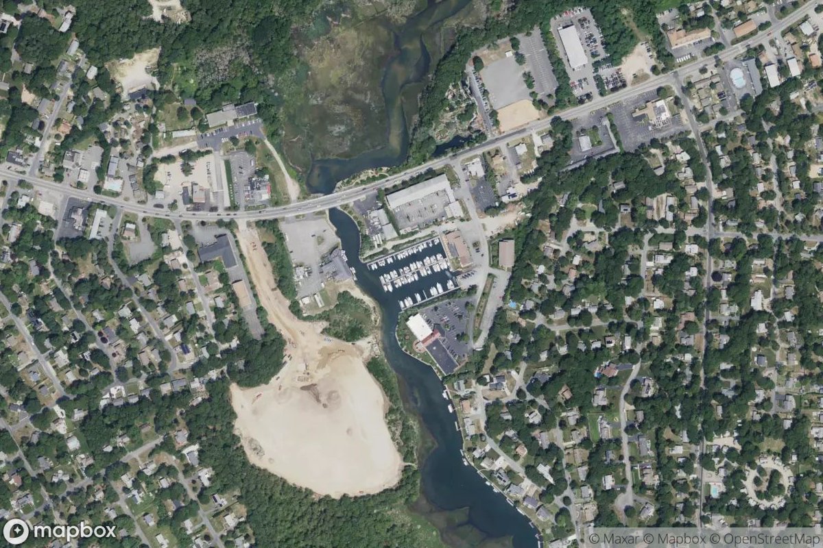 Satellite view of Marina at 41.6482, -70.2222