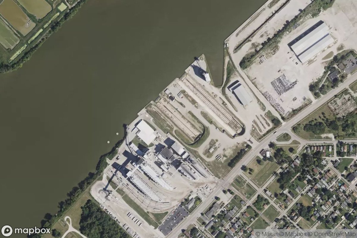 Satellite view of Marina at 41.6663, -83.4983