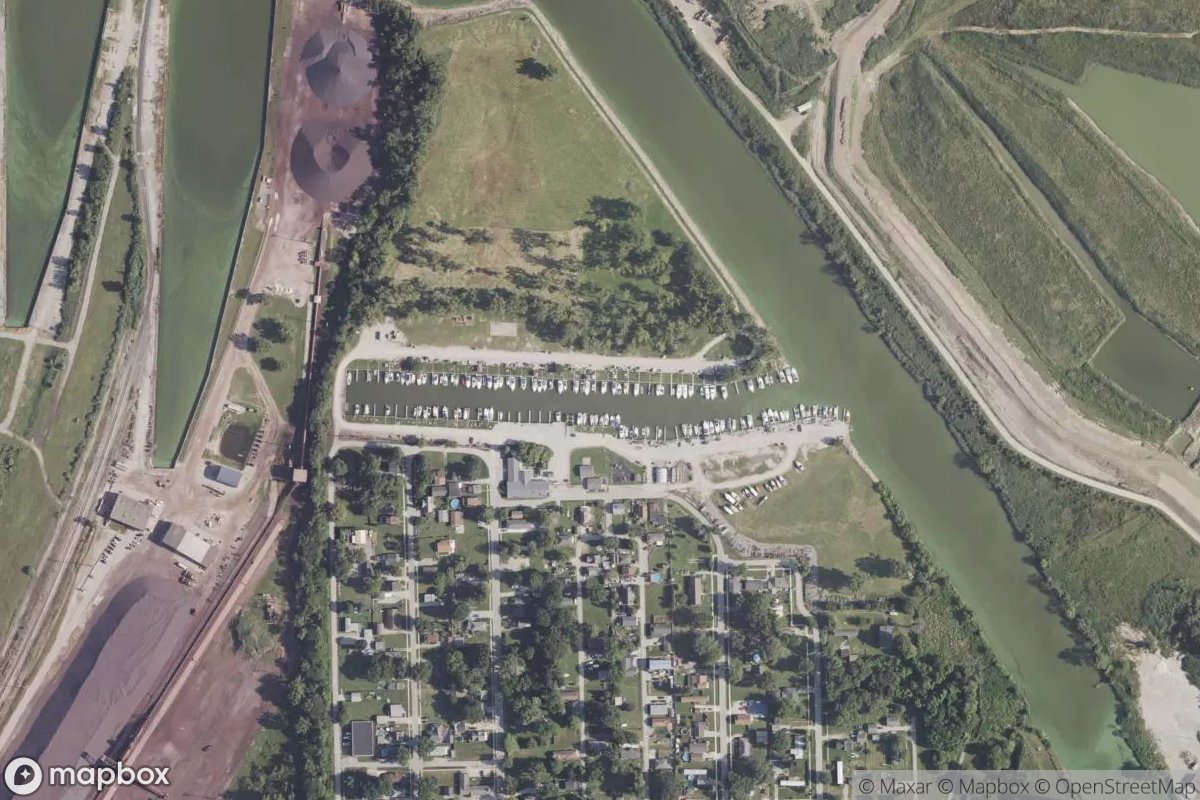 Satellite view of Marina at 41.6961, -83.4449