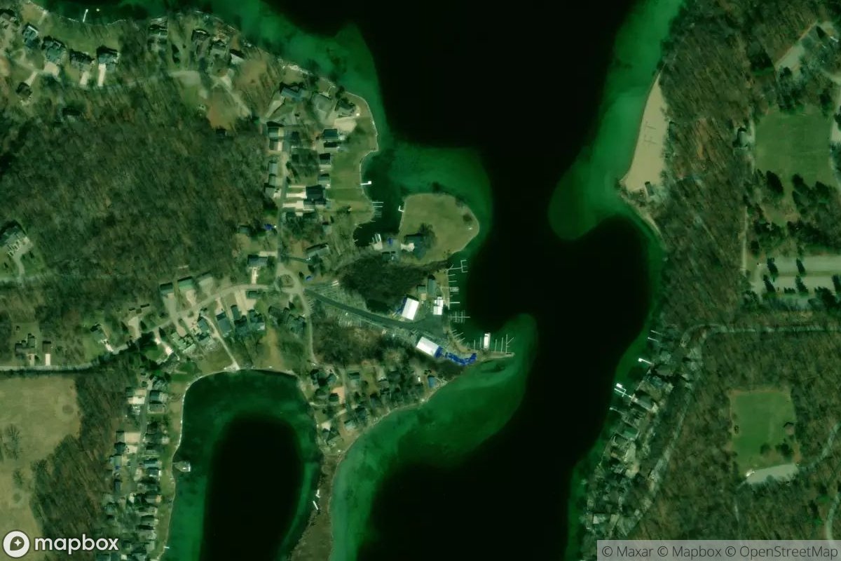 Satellite view of Marina at 41.7084, -85.0397