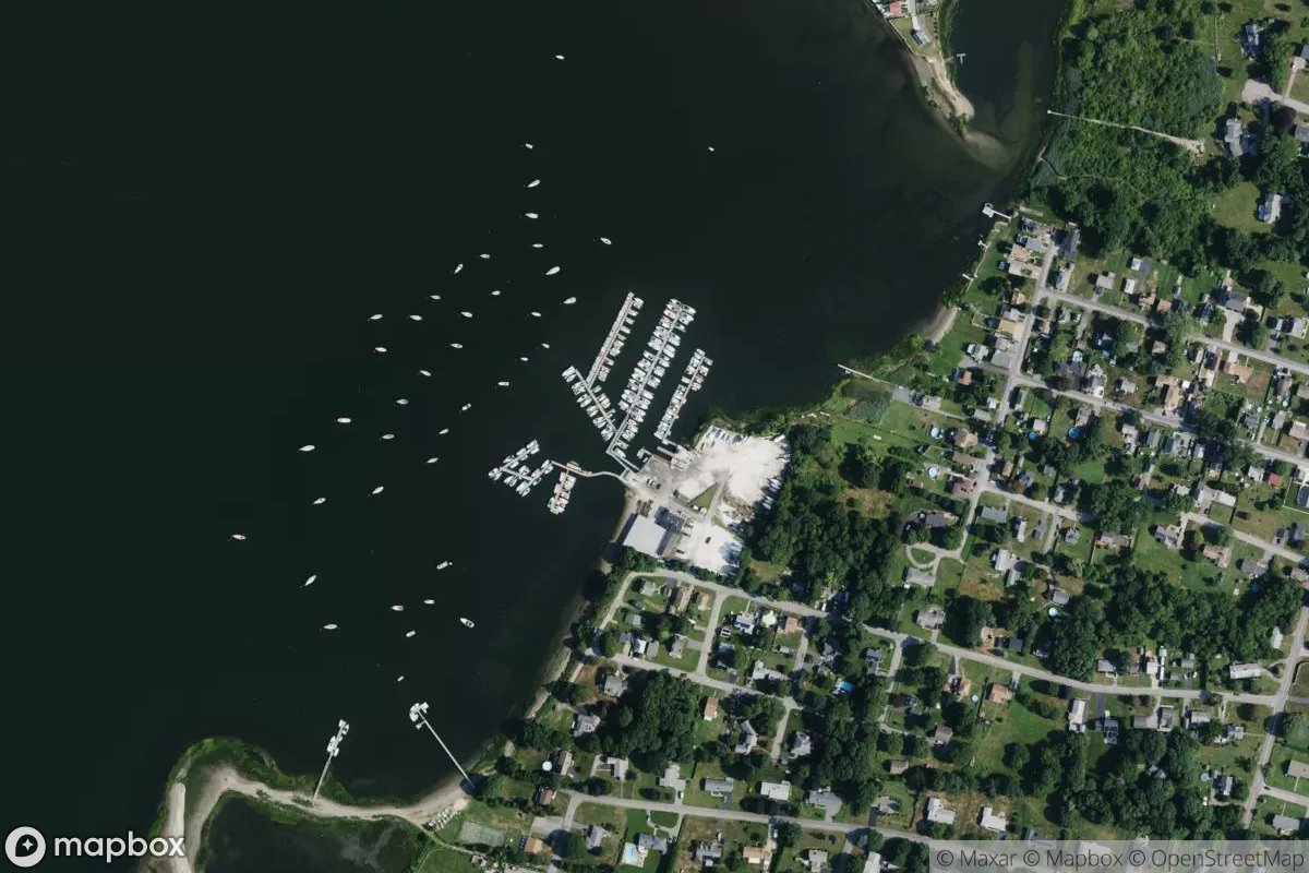 Satellite view of Marina at 41.7175, -71.2106