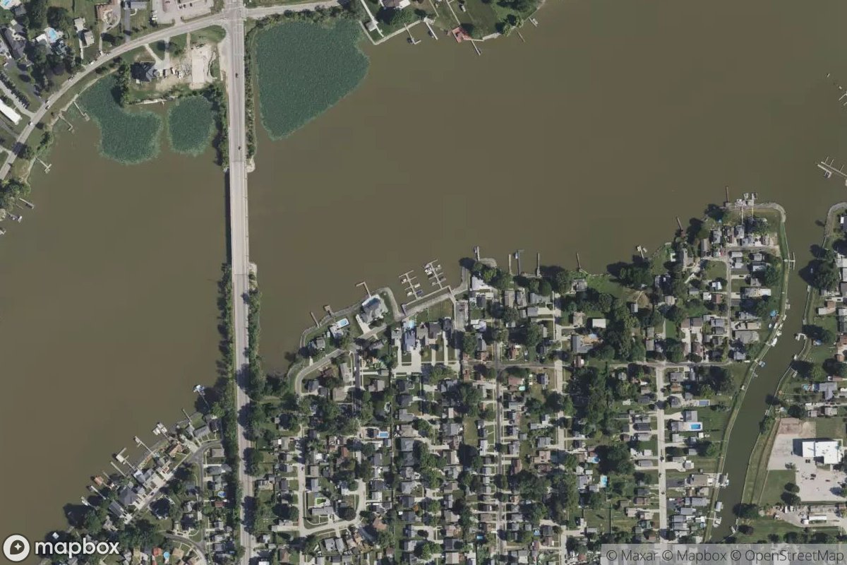 Satellite view of Marina at 41.7236, -83.4767
