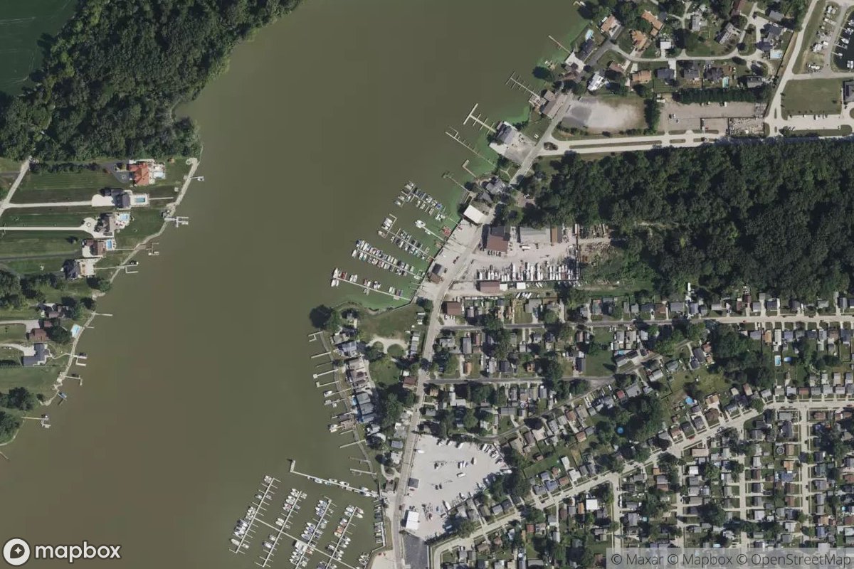 Satellite view of Marina at 41.7312, -83.4655