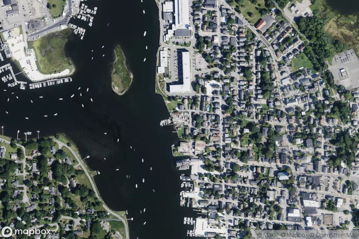 Satellite view of Marina at 41.7323, -71.2869