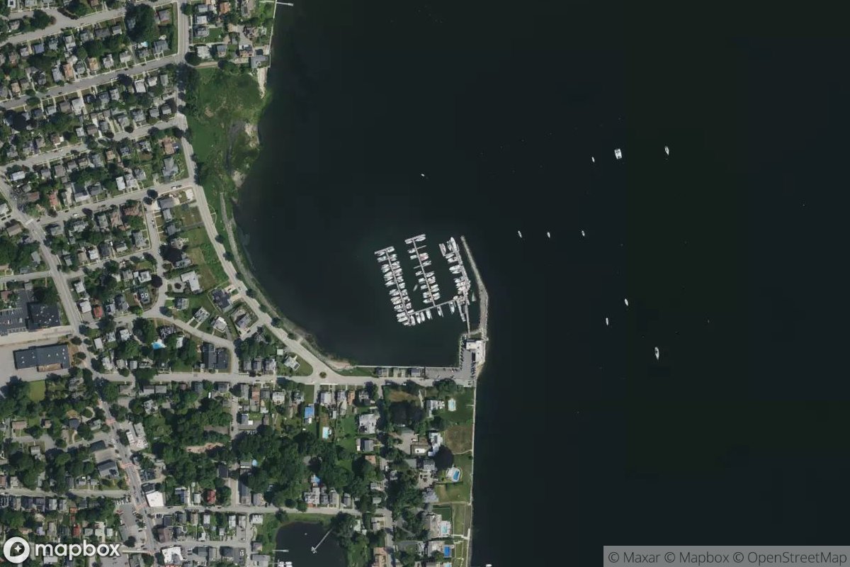 Satellite view of Marina at 41.7685, -71.3867