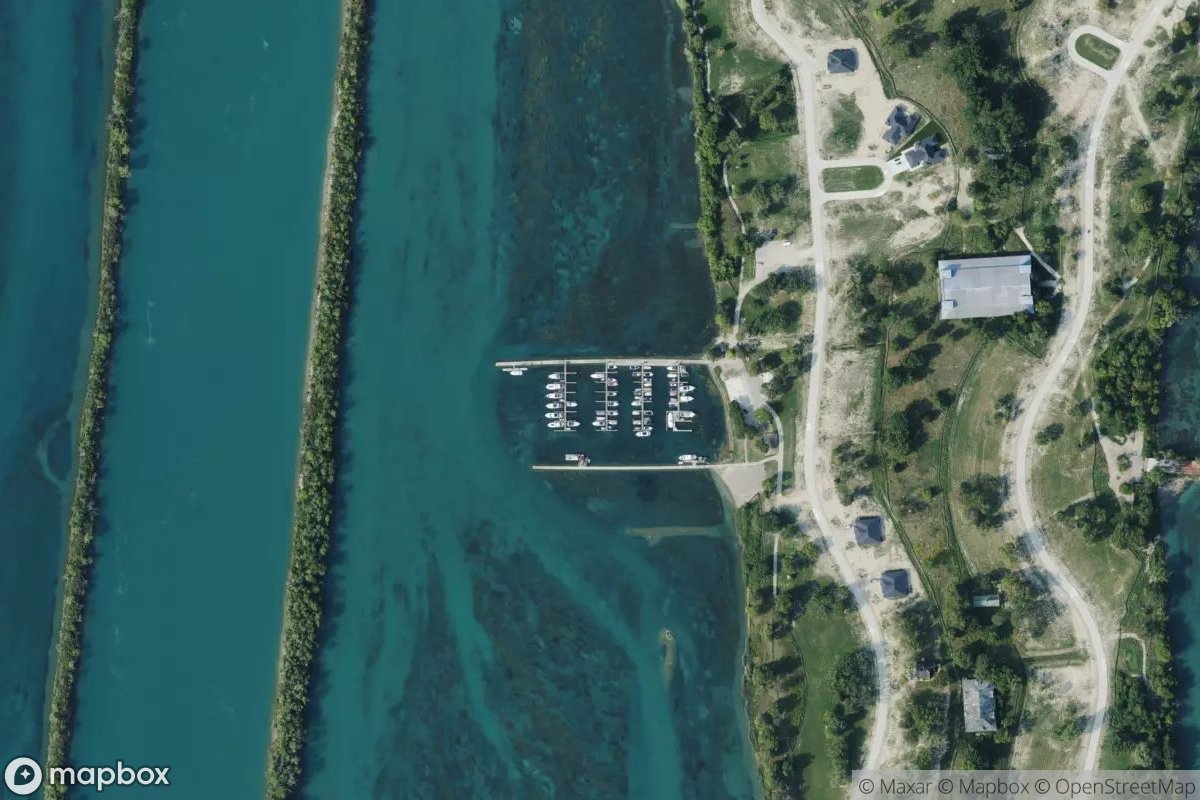 Satellite view of Marina at 42.0948, -83.1247