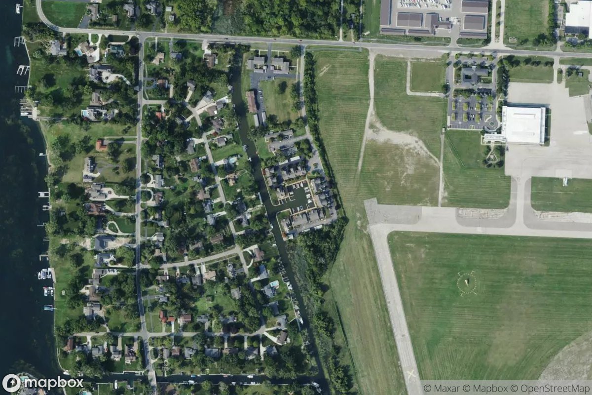 Satellite view of Marina at 42.1054, -83.1690