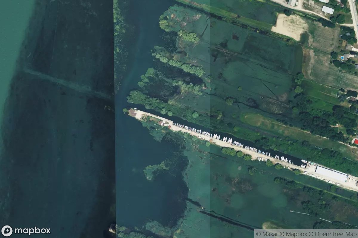 Satellite view of Marina at 42.1962, -83.1017