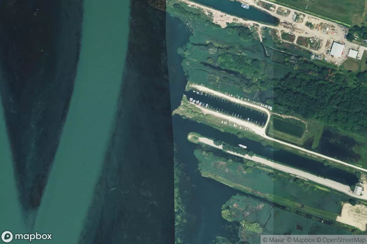 Satellite view of Marina at 42.2012, -83.1037