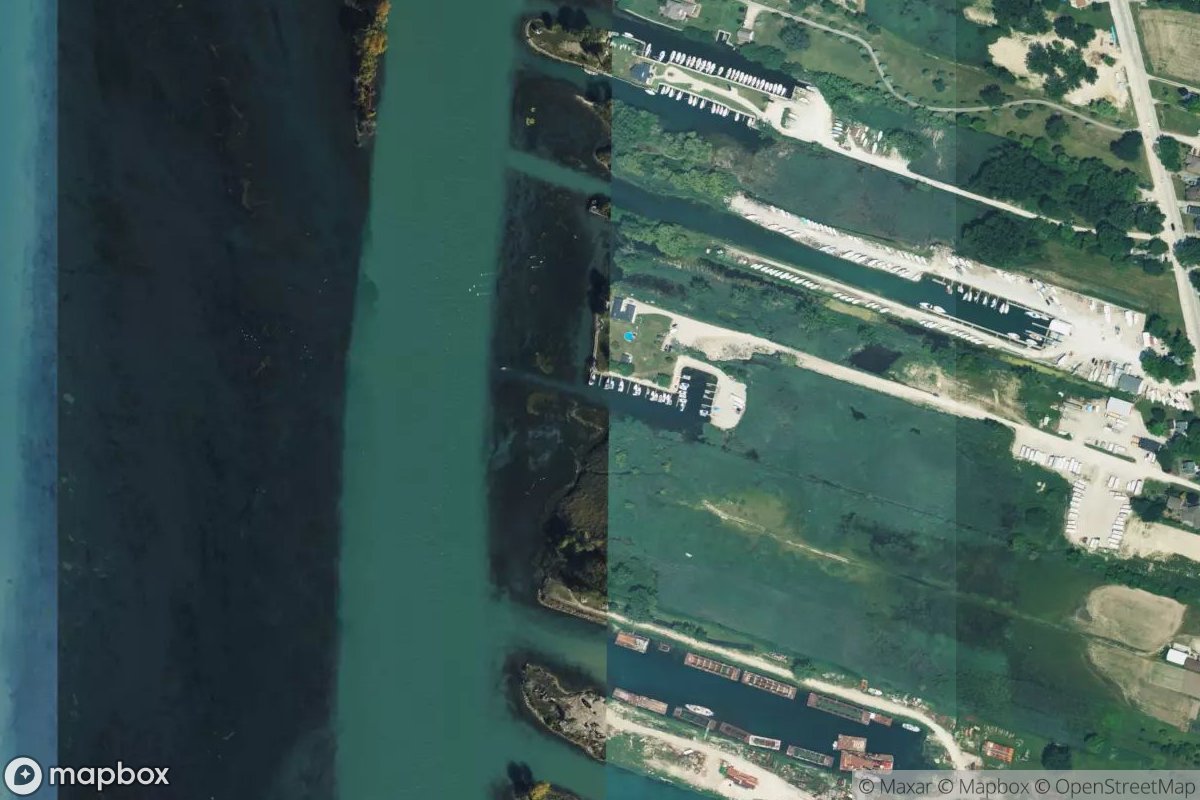 Satellite view of Marina at 42.2078, -83.1044
