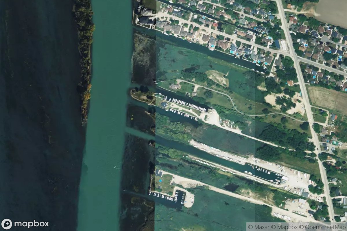 Satellite view of Marina at 42.2101, -83.1036