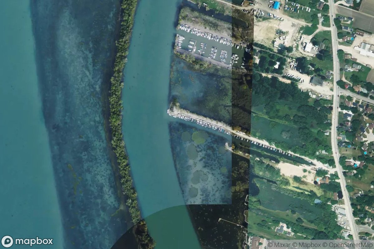Satellite view of Marina at 42.2185, -83.1063
