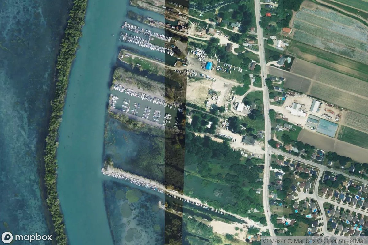 Satellite view of Marina at 42.2201, -83.1041