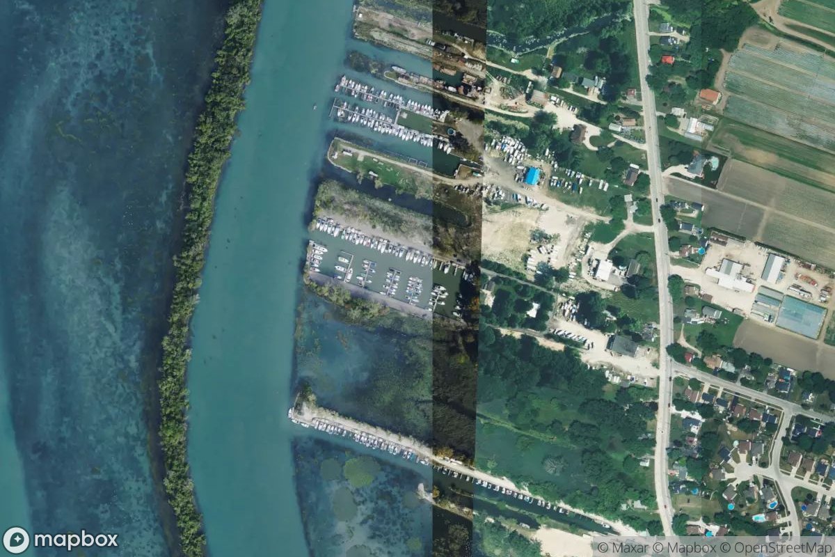 Satellite view of Marina at 42.2204, -83.1050