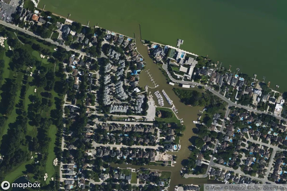 Satellite view of Marina at 42.3183, -82.8429