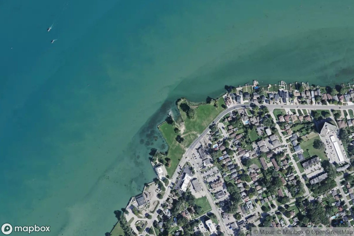 Satellite view of Marina at 42.3412, -82.9485