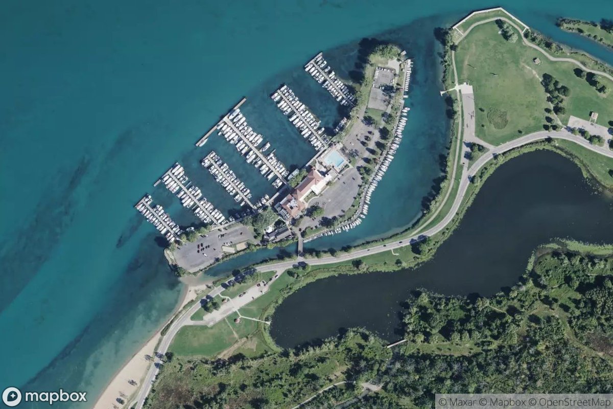 Satellite view of Marina at 42.3488, -82.9736