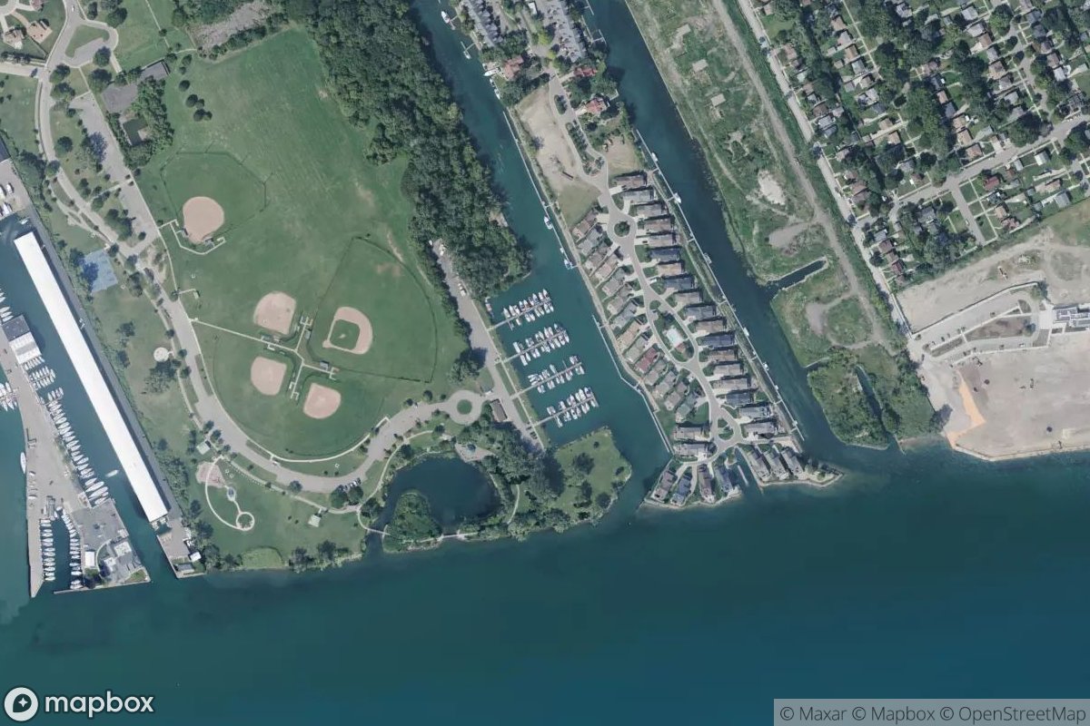 Satellite view of Marina at 42.3569, -82.9469