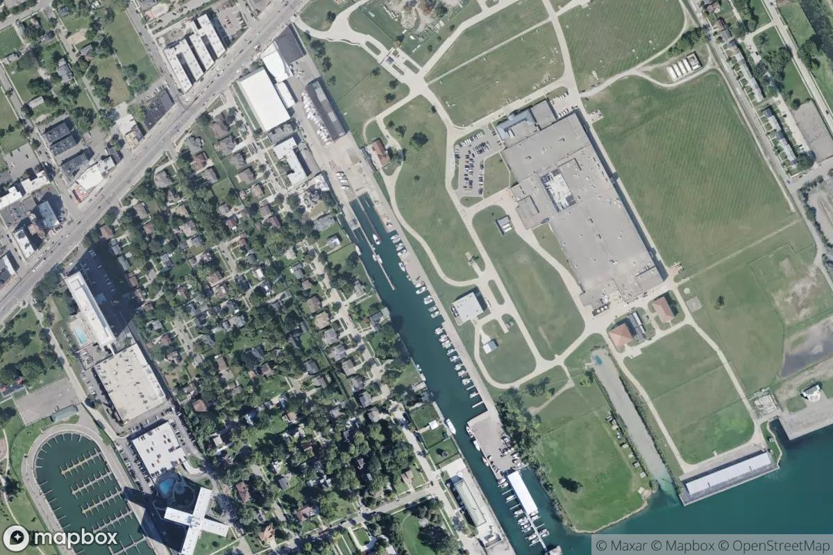 Satellite view of Marina at 42.3569, -82.9810
