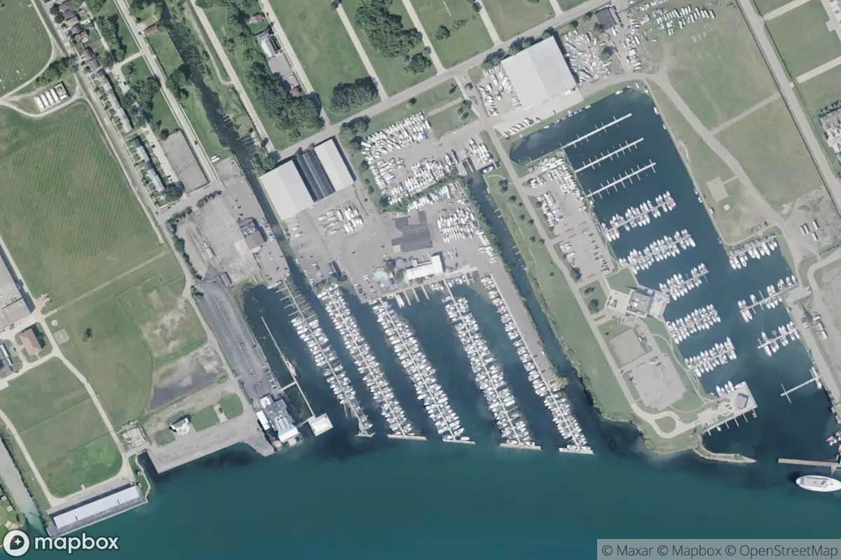 Satellite view of Marina at 42.3573, -82.9712