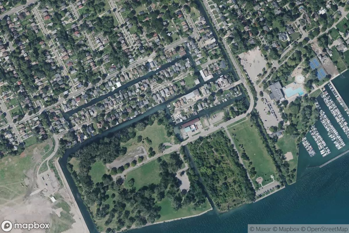 Satellite view of Marina at 42.3599, -82.9328