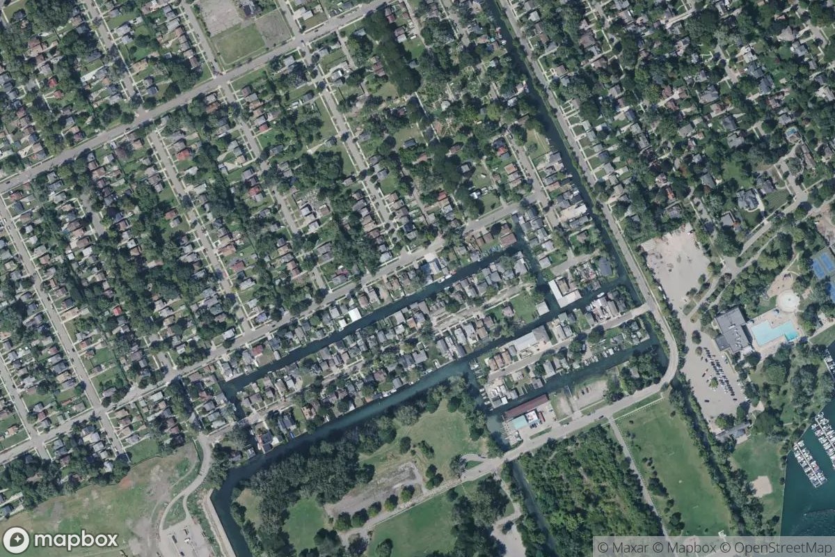 Satellite view of Marina at 42.3612, -82.9339