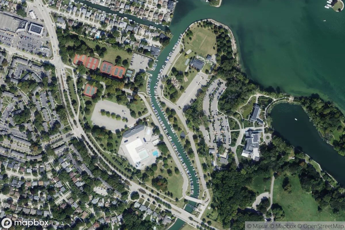 Satellite view of Marina at 42.4576, -82.8772