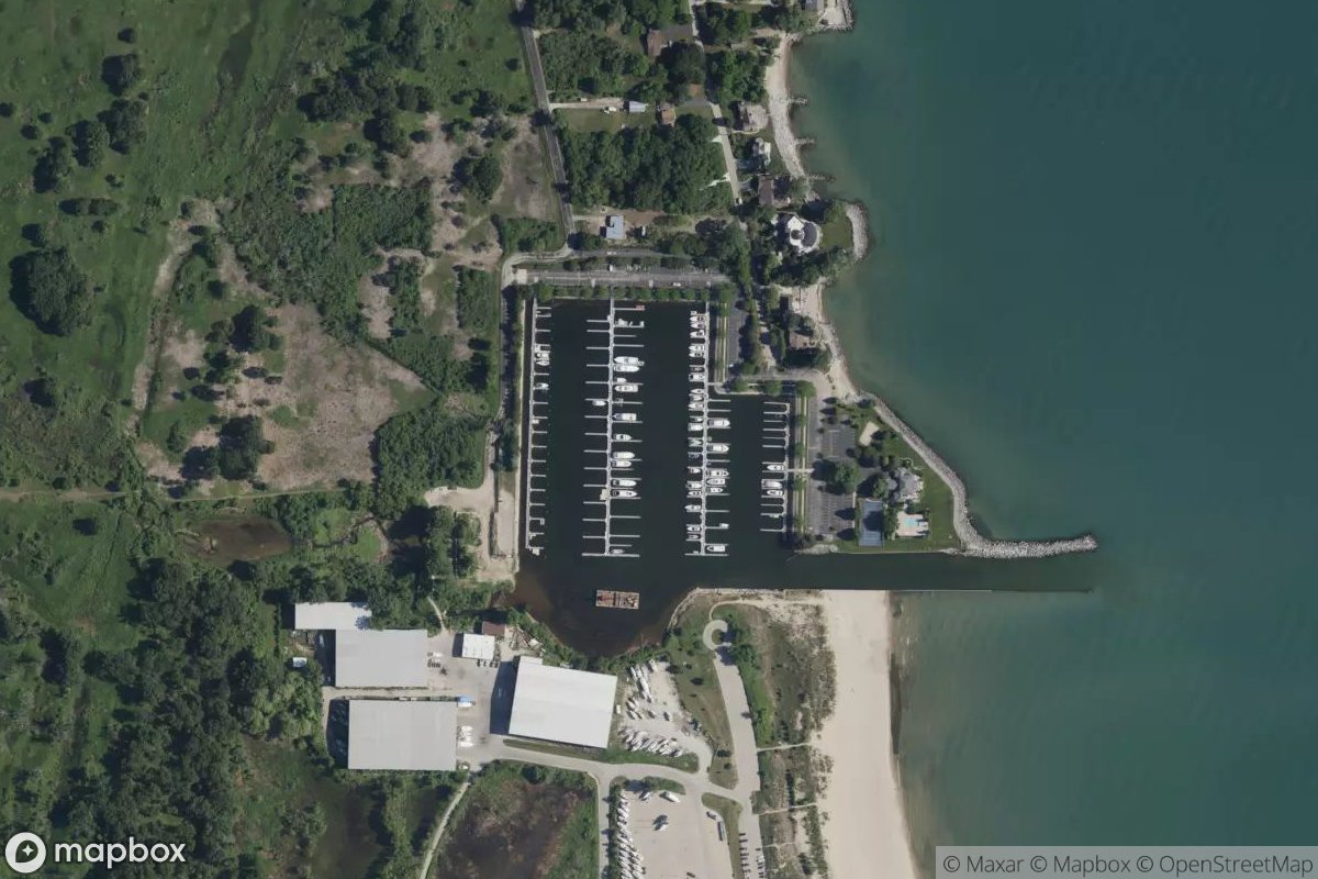 Satellite view of Marina at 42.4938, -87.8052
