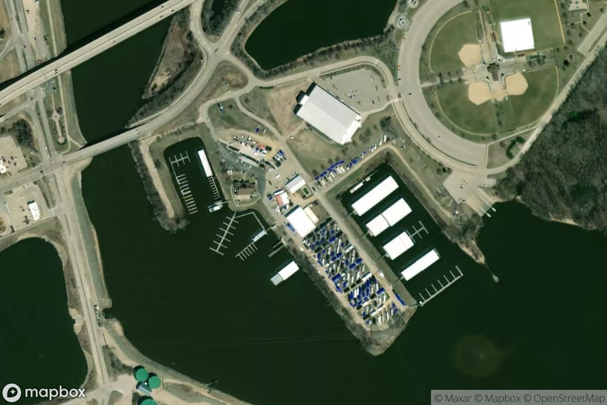 Satellite view of Marina at 42.5117, -90.6487