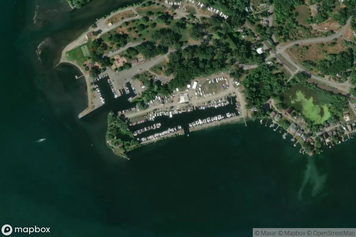 Satellite view of Marina at 42.5356, -76.5464