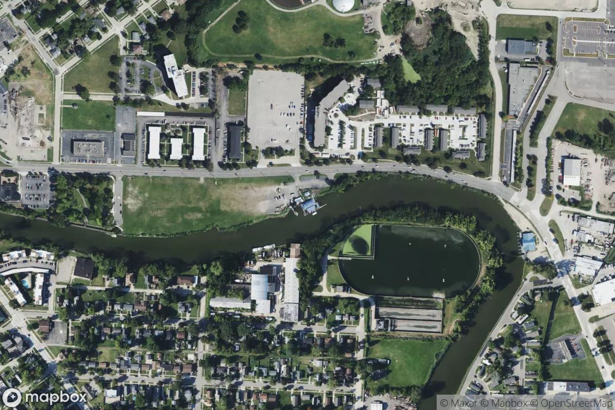 Satellite view of Marina at 42.5978, -82.8670