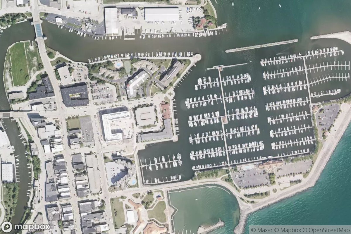 Satellite view of Marina at 42.7316, -87.7796