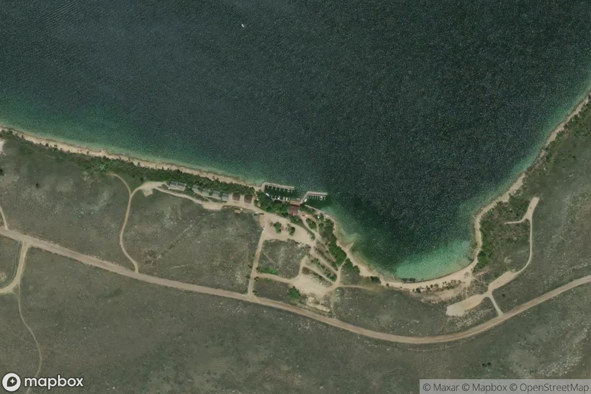 Satellite view of Marina at 42.8994, -109.8253