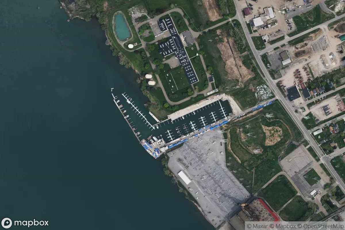 Satellite view of Marina at 42.9742, -78.9353