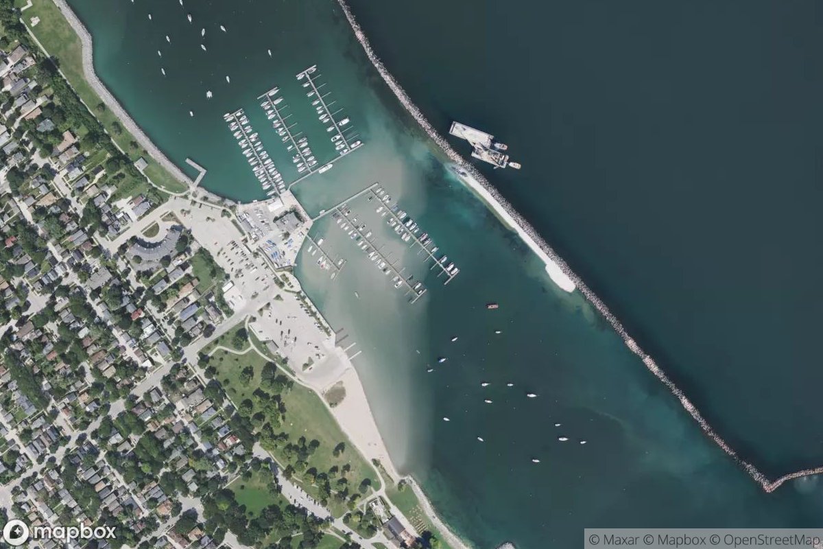 Satellite view of Marina at 42.9968, -87.8808
