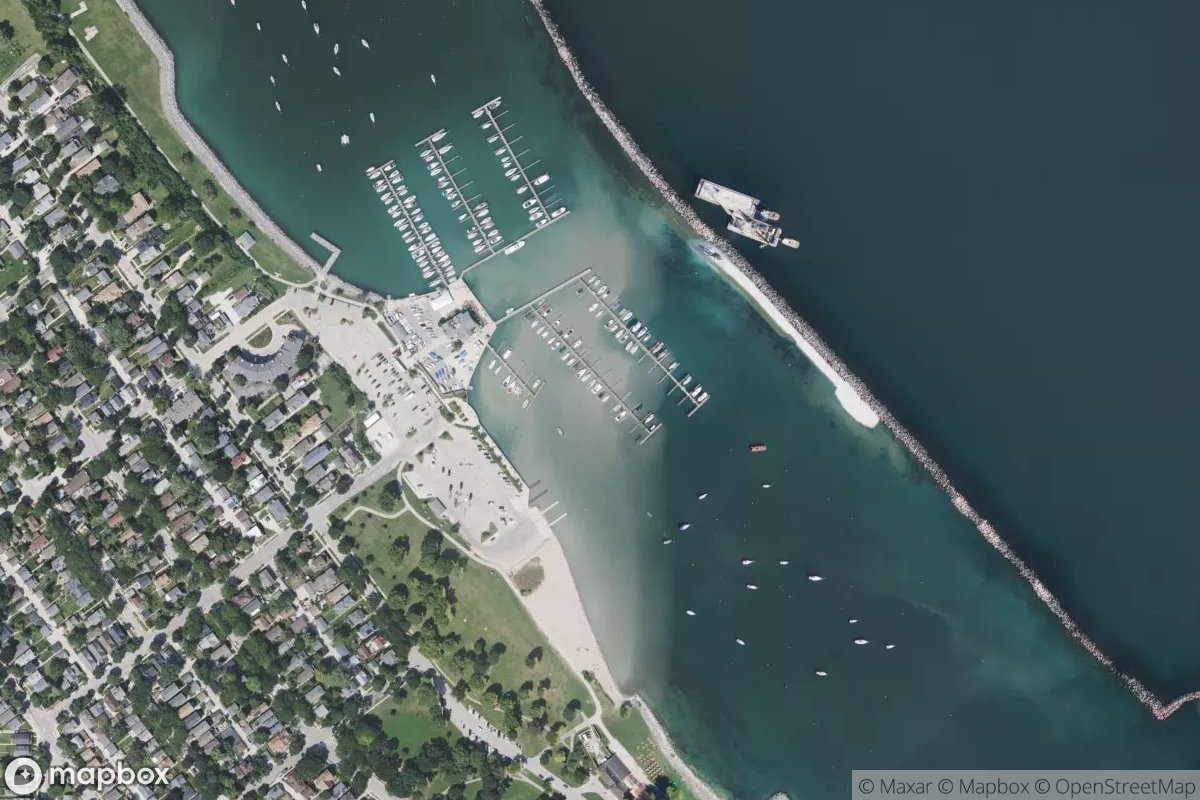 Satellite view of Marina at 42.9968, -87.8812