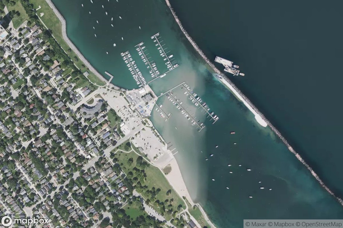 Satellite view of Marina at 42.9969, -87.8818