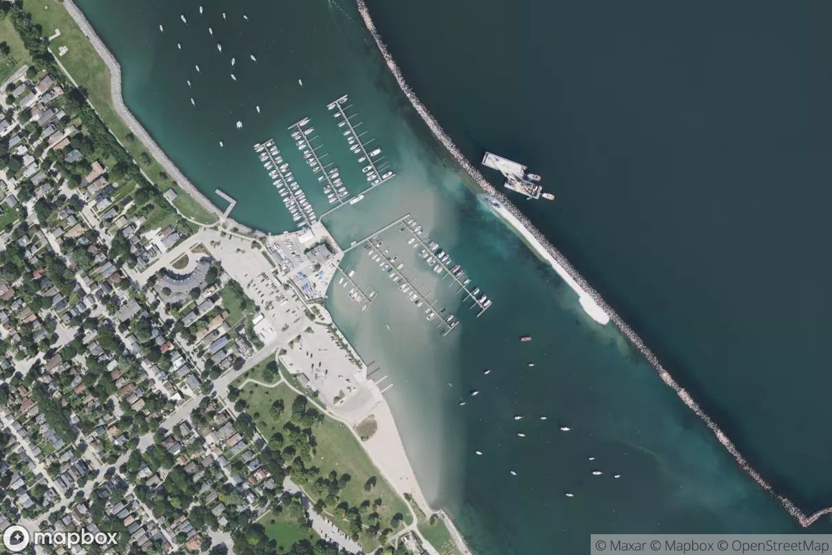 Satellite view of Marina at 42.9971, -87.8812