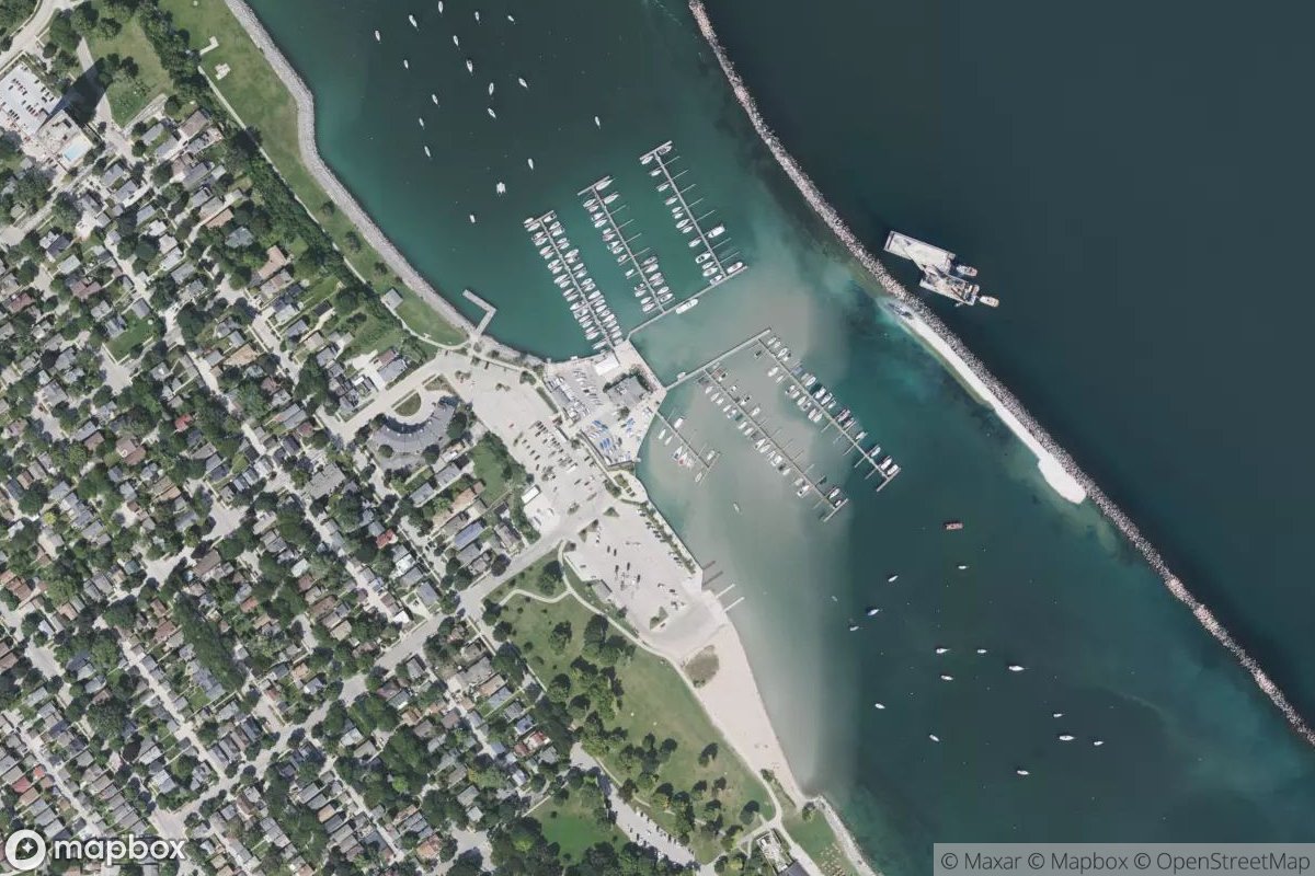 Satellite view of Marina at 42.9971, -87.8824