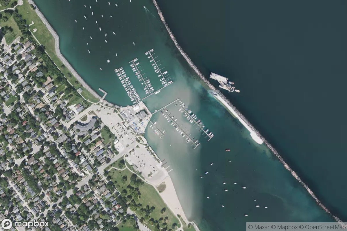 Satellite view of Marina at 42.9974, -87.8815