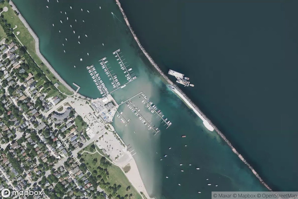 Satellite view of Marina at 42.9976, -87.8810