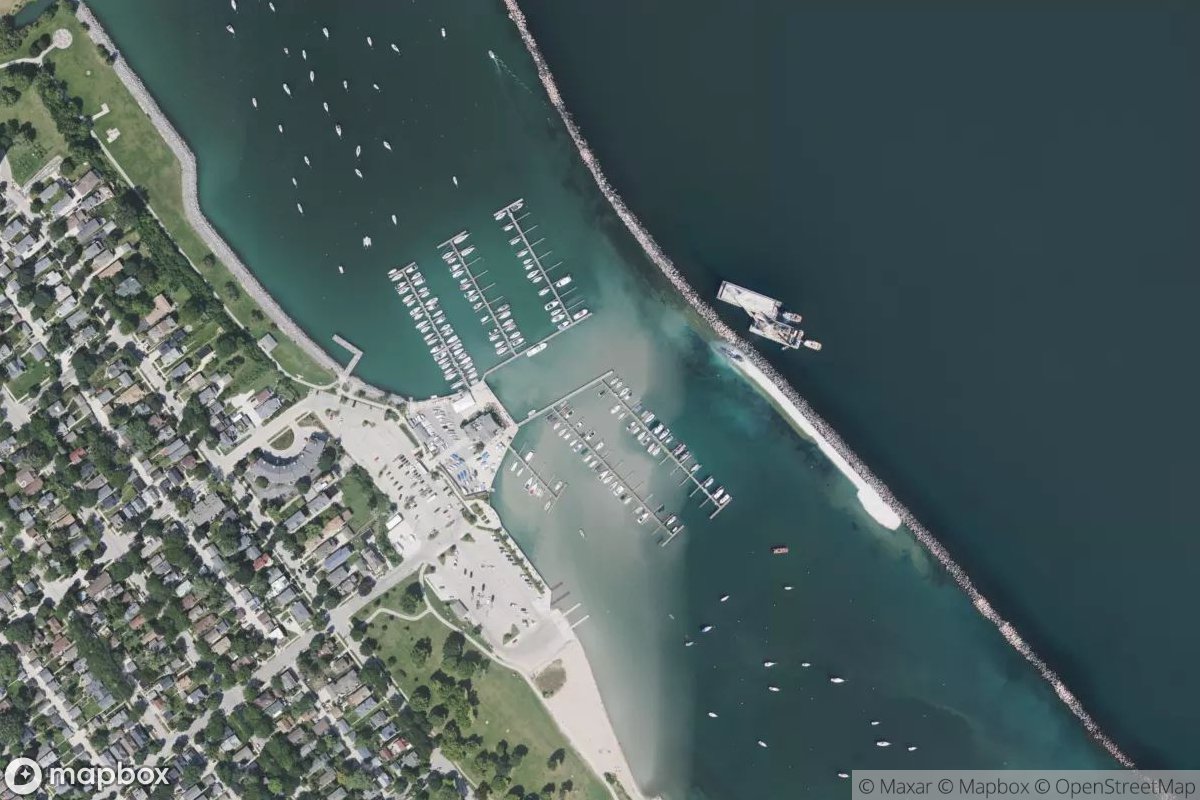 Satellite view of Marina at 42.9976, -87.8815