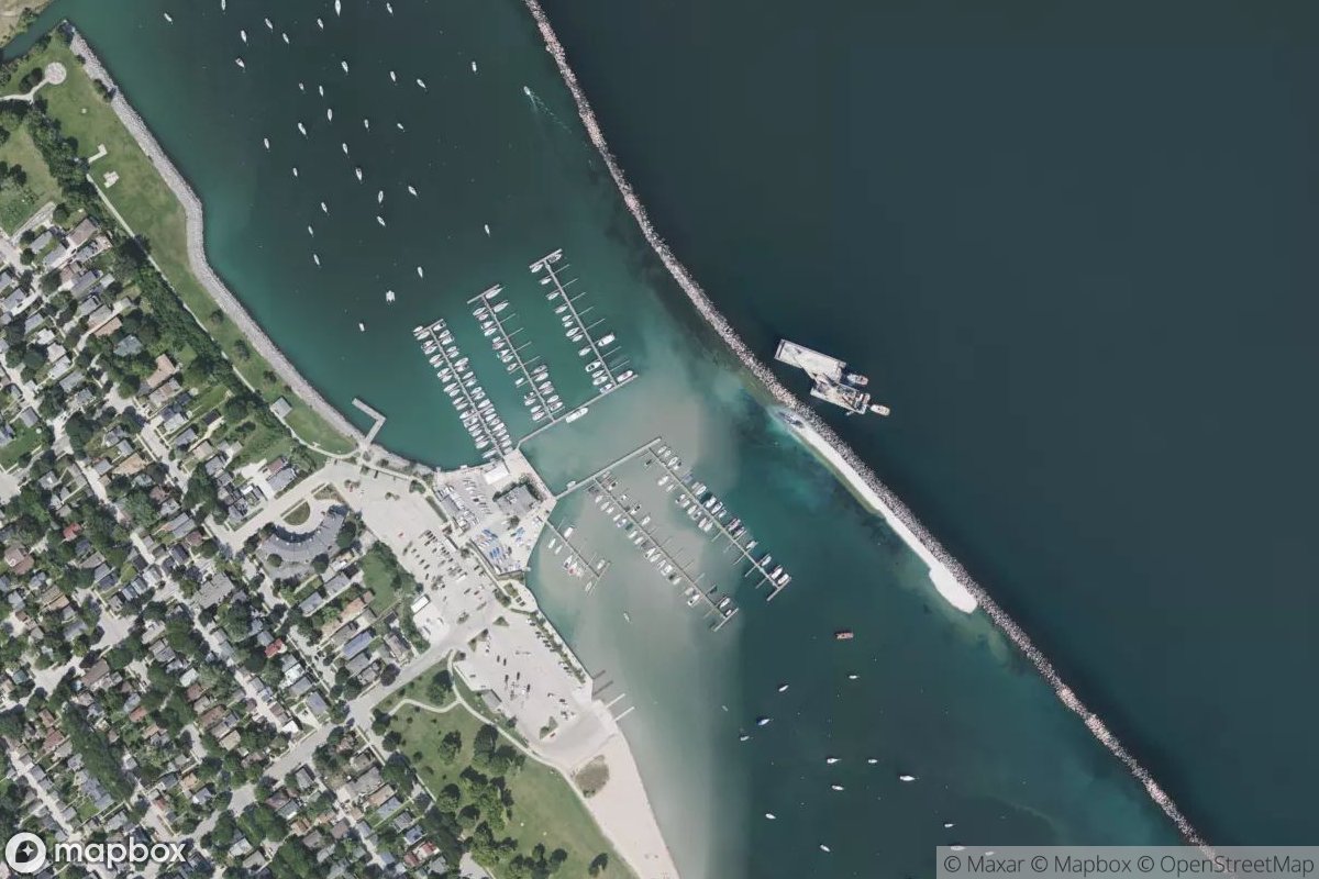 Satellite view of Marina at 42.9978, -87.8813