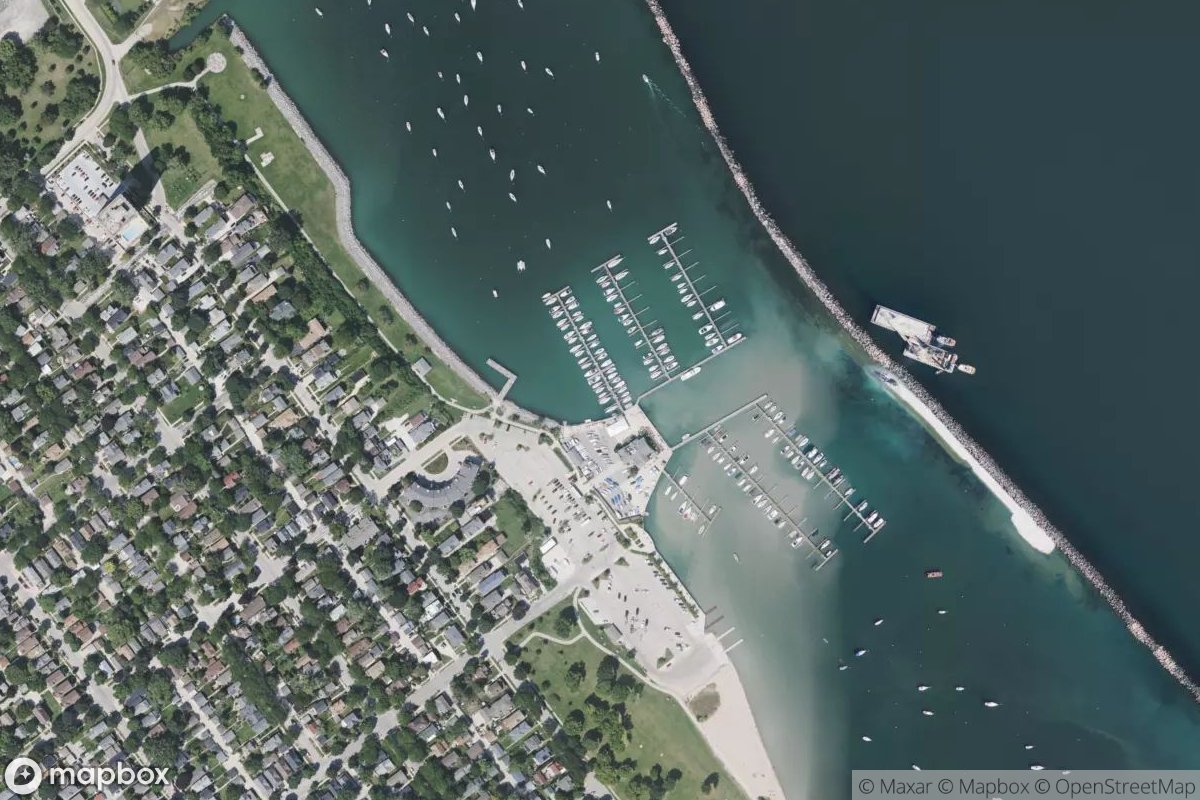 Satellite view of Marina at 42.9978, -87.8831