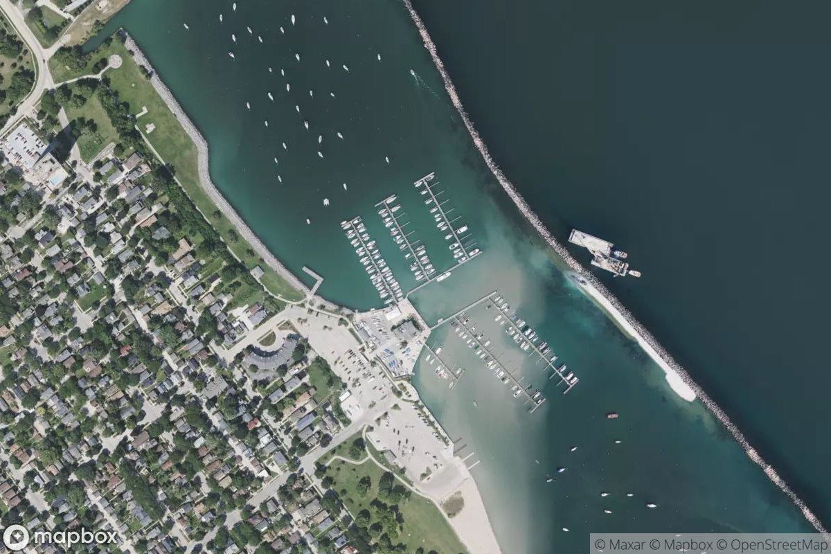 Satellite view of Marina at 42.9980, -87.8826