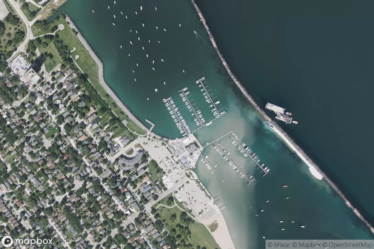 Satellite view of Marina at 42.9980, -87.8829