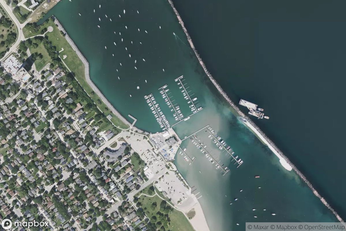 Satellite view of Marina at 42.9981, -87.8827