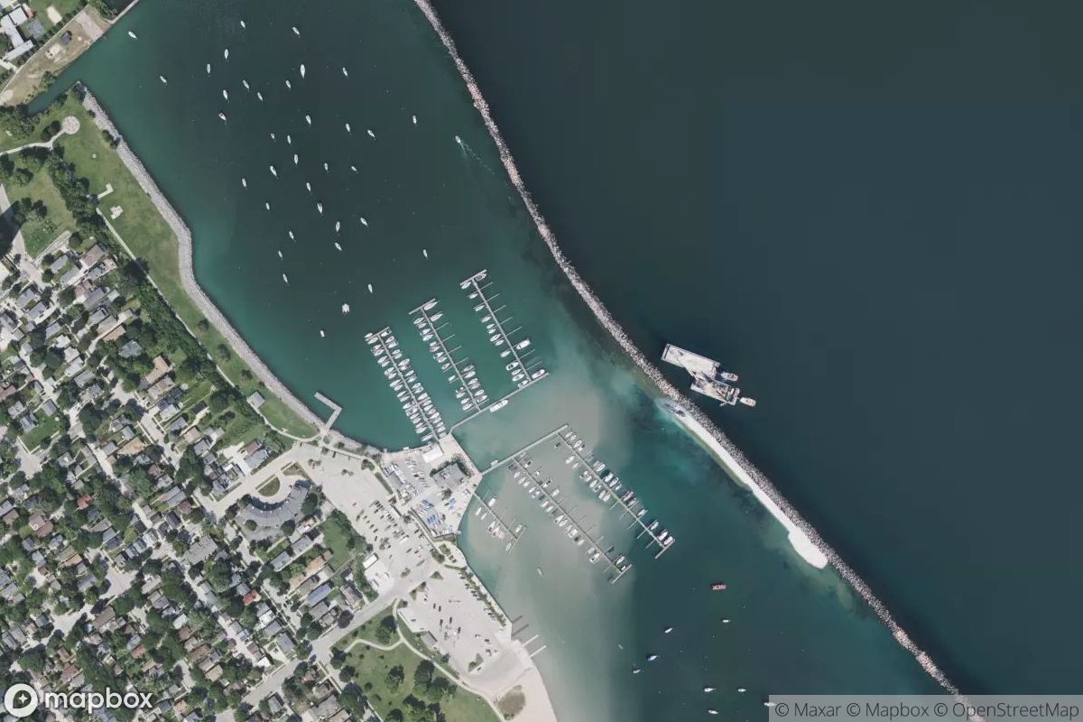 Satellite view of Marina at 42.9984, -87.8816