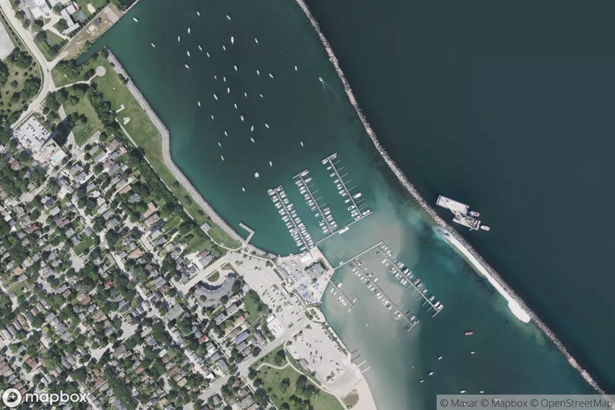 Satellite view of Marina at 42.9984, -87.8829